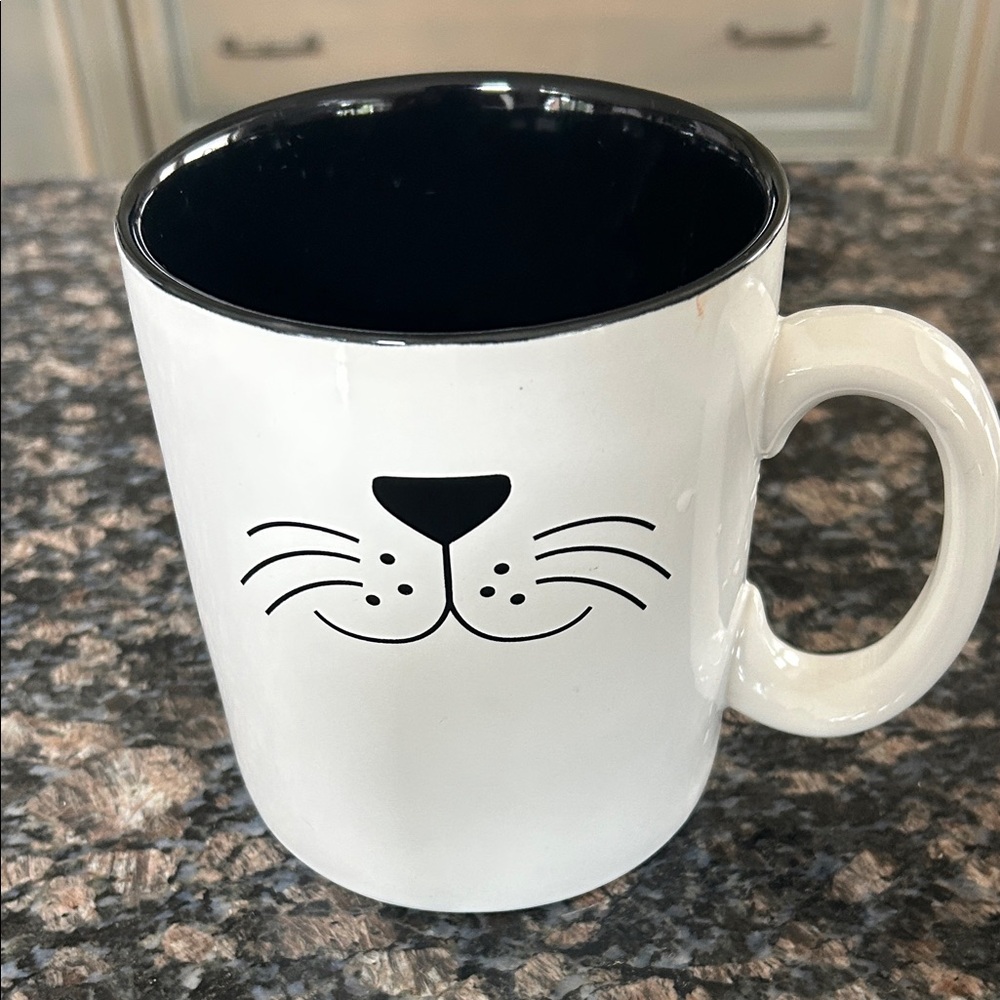 10 STRAWBERRY STREET CAT FACE 24OZ MUG NEW